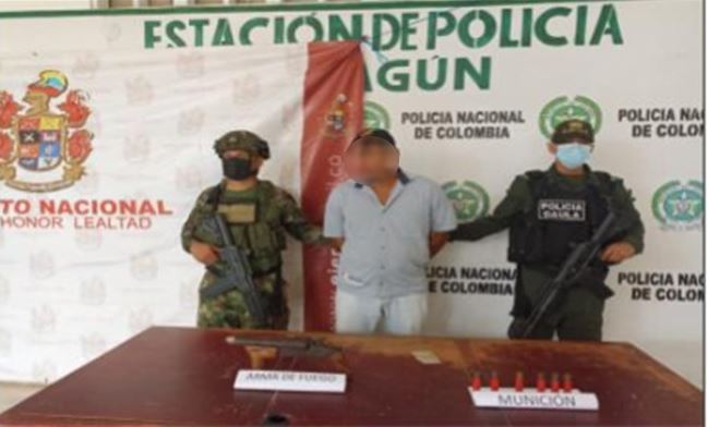 Policia nacional captura integrante del clan del golfo.