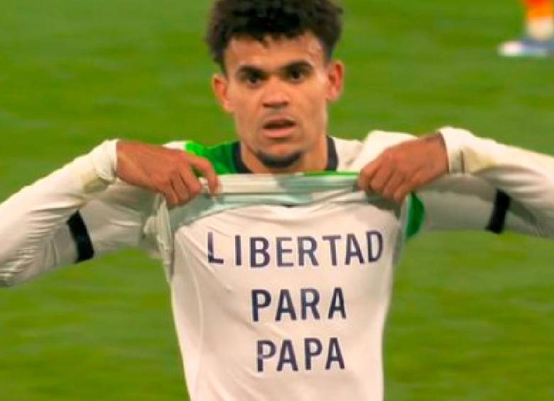 El emotivo golazo de Luis Díaz; lo dedicó a su padre con una petición de libertad