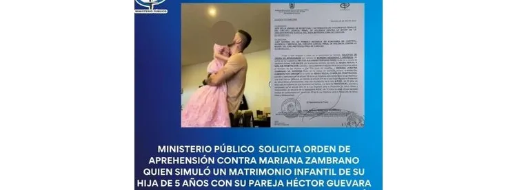 Ordenaron arrestar a mujer que simuló el matrimonio infantil de su hija