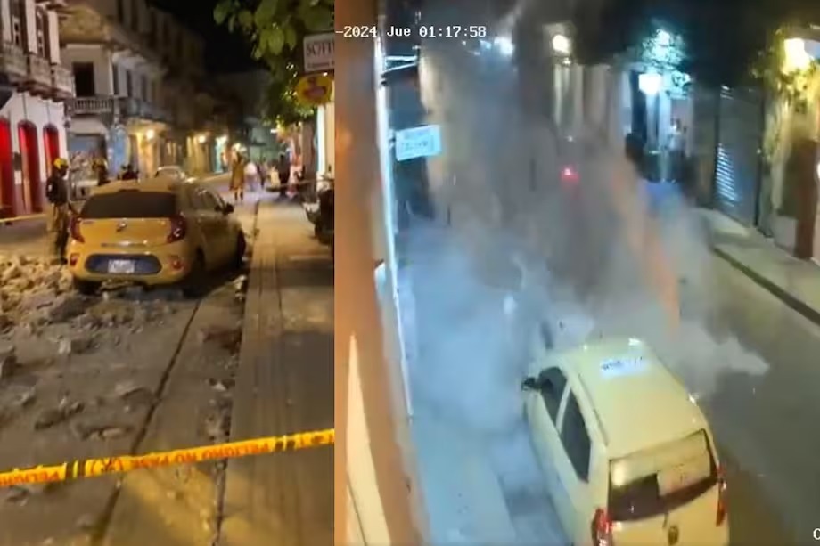 Otro balcón se desplomó en el centro histórico de Cartagena